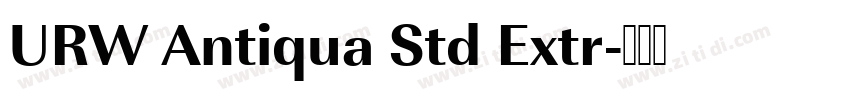 URW Antiqua Std Extr字体转换